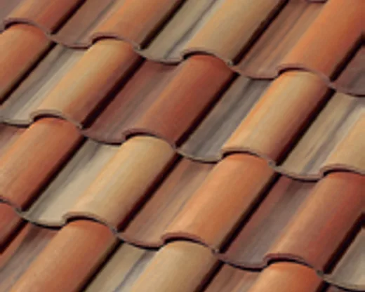 Official Westlake manufacturer image showing Barcelona 900 concrete roof tile in Barbados Blend.