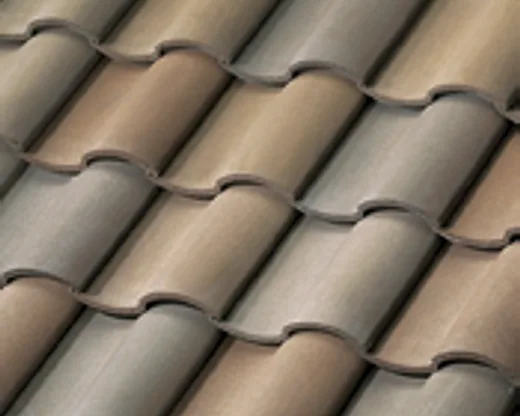 Official Westlake manufacturer image showing Barcelona 900 concrete roof tile in Canyon Dusk Blend.