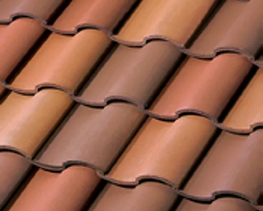 Official Westlake manufacturer image showing Barcelona 900 concrete roof tile in Desert Spice Blend.