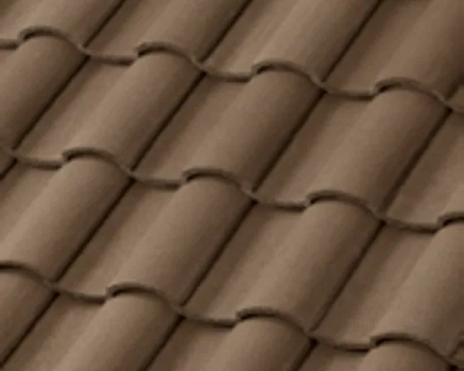 Official Westlake manufacturer image showing Barcelona 900 concrete roof tile in Espresso Blend.