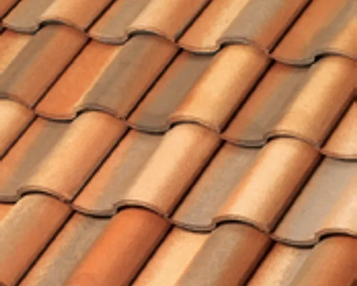 Official Westlake manufacturer image showing Barcelona 900 concrete roof tile in Spanish Blend — Color Coat.