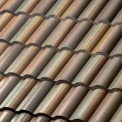 Official Westlake manufacturer image of Villa 900 concrete roof tile in Pinto Blend - Color Coat.
